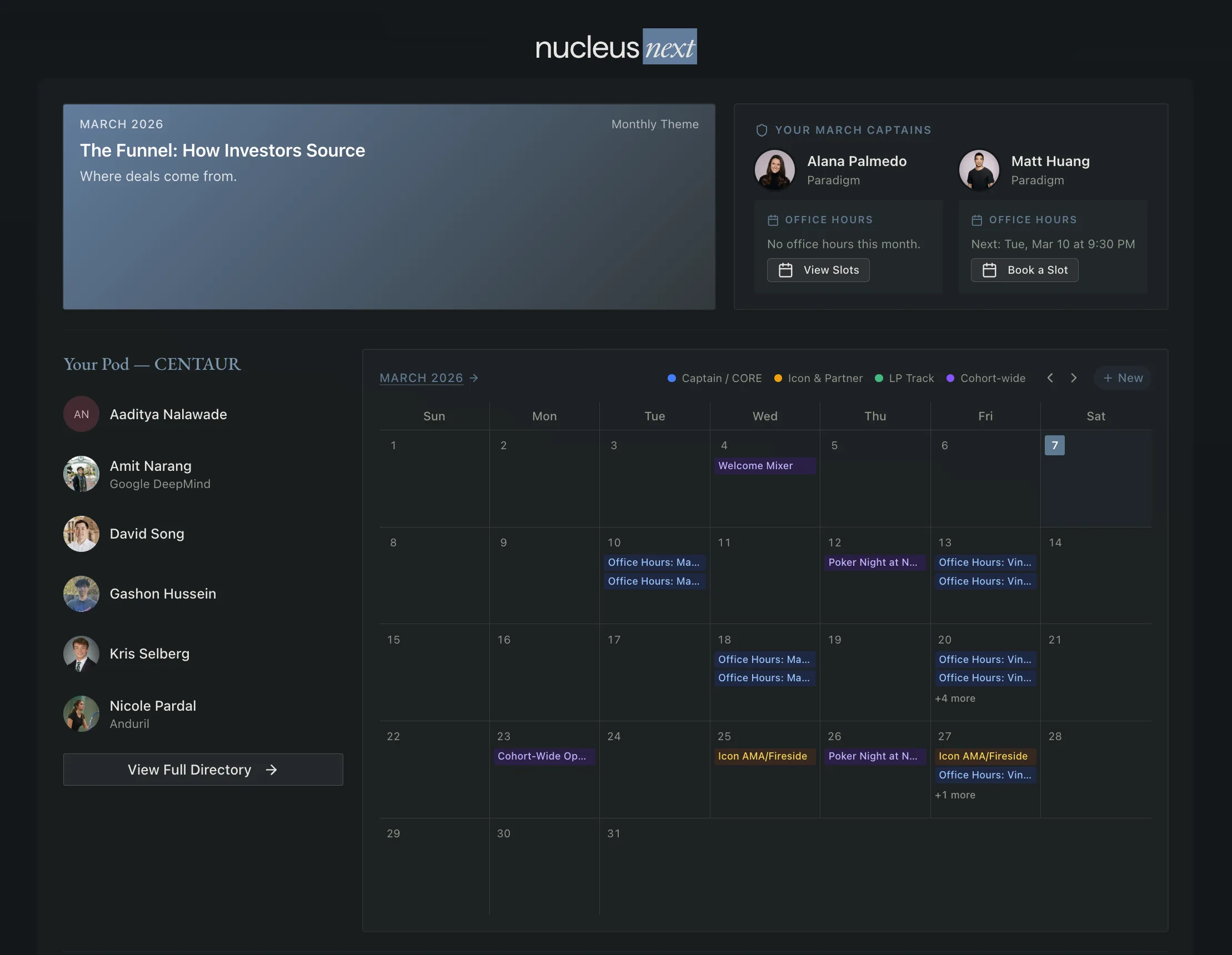 Nucleus Next interface screenshot